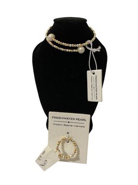 Fresh Water Pearl Matching Bracelet & Ring - NWT **